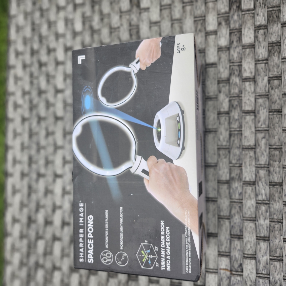 Sharper Image Interactive Space Pong with Black and White Design